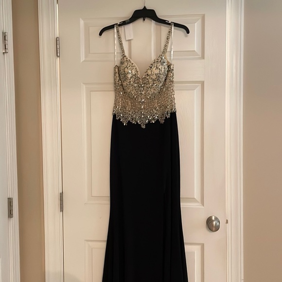 strapless open back dress Elegant Red Long Prom Dresses 2024 New Formal Women Party Night Sleeve –  Siaoryne main image 0